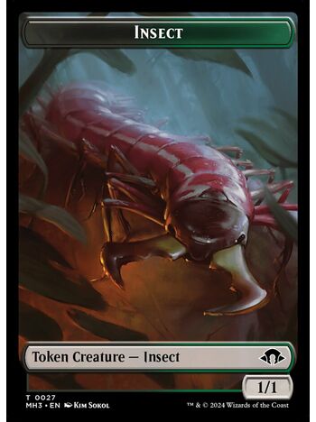 Insect Token (Black/Green)