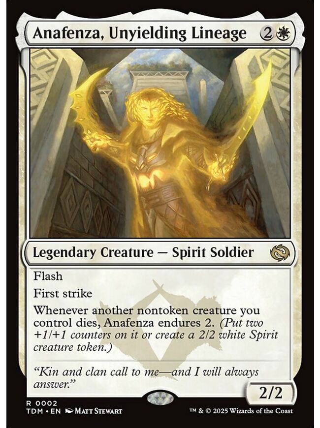 Anafenza, Unyielding Lineage