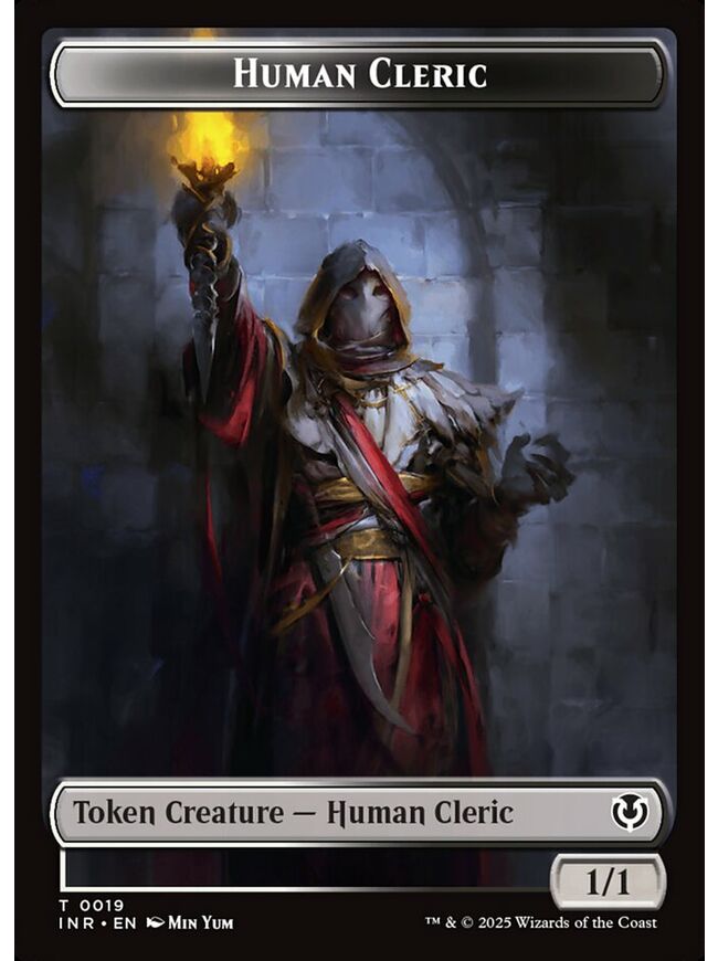 Human Cleric Token (White/Black)