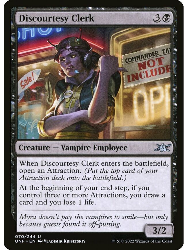 Discourtesy Clerk