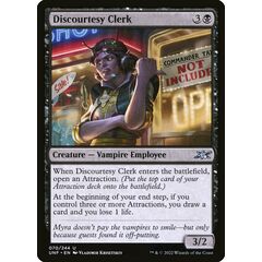 Discourtesy Clerk