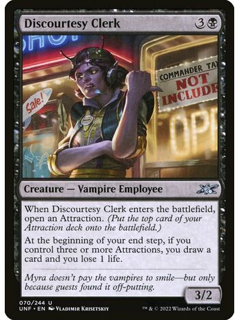 Discourtesy Clerk