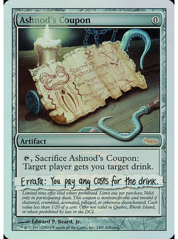 Ashnod's Coupon