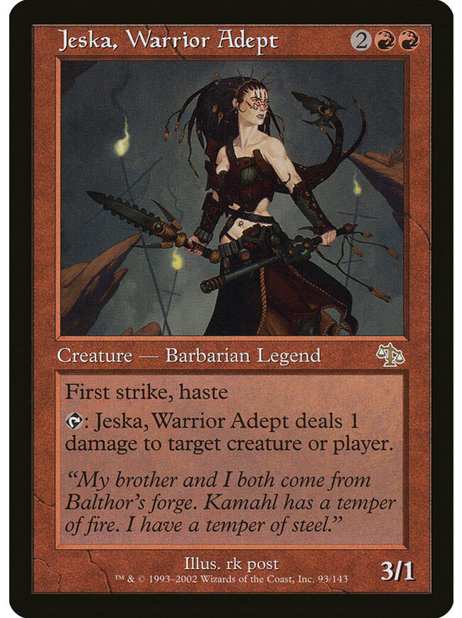 Jeska, Warrior Adept