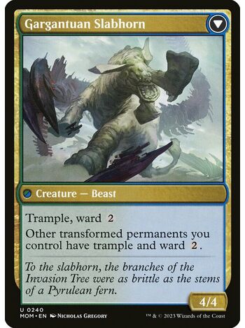 Invasion of Pyrulea // Gargantuan Slabhorn
