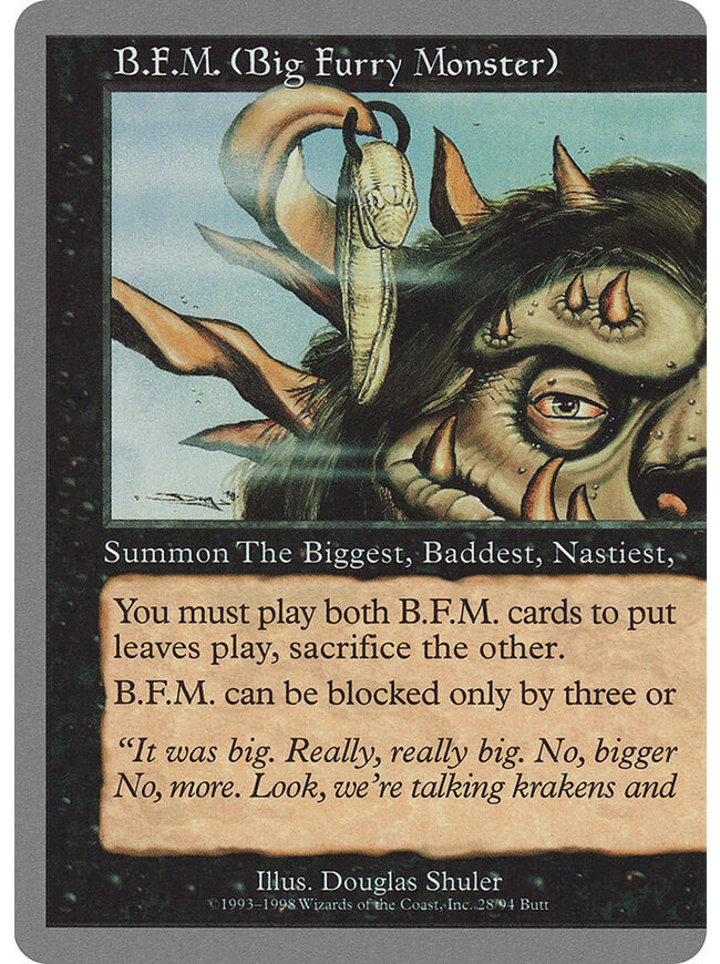 B.F.M. (Big Furry Monster)