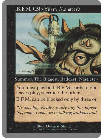 B.F.M. (Big Furry Monster)